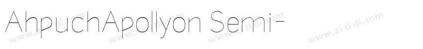 AhpuchApollyon Semi字体转换